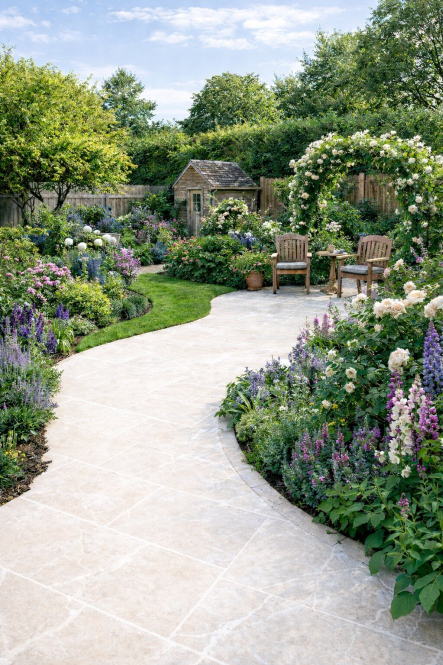 22m2 - 40 Slabs - Amalfi Crema - Outdoor Porcelain Paving - 20mm - 600x900mm - Pallet