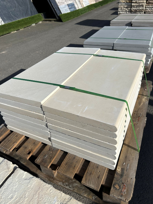 Fossil Mint Sawn Smooth bullnose