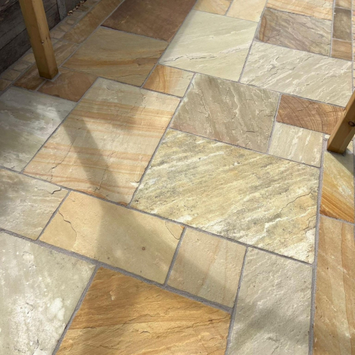 Melton Fossil Mint Riven Indian Sandstone