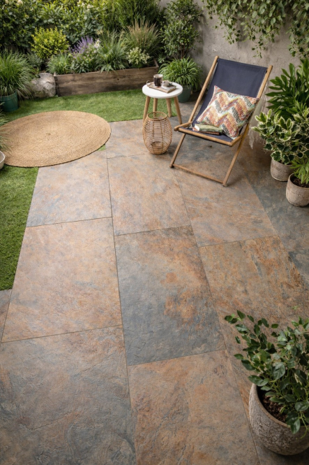 22m2 - 40 Slabs - Rustic Canyon Outdoor Porcelain Paving - 20mm - 600x900mm - PALLET