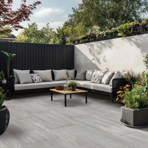 22m2 - 40 Slabs - Kandla Grey Outdoor Porcelain Paving - 20mm - 600x900mm - Pallet
