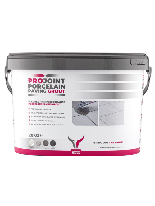 Nexus Projoint porcelain paving grout basalt
